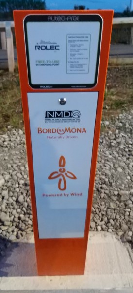 Wind Powered Electric Vehicle Chargepoint